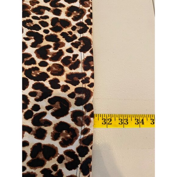 Slimky Brand Leopard Print Sleeveless Ruffle Tunic Dress Poly/Spandex 1X - Picture 6 of 9